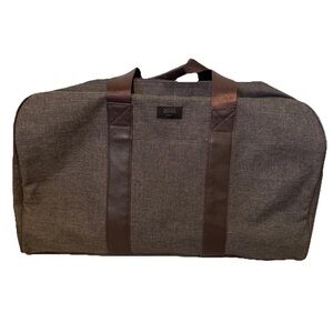 Hugo Boss Brown Duffel Bag with Reinforced Handles